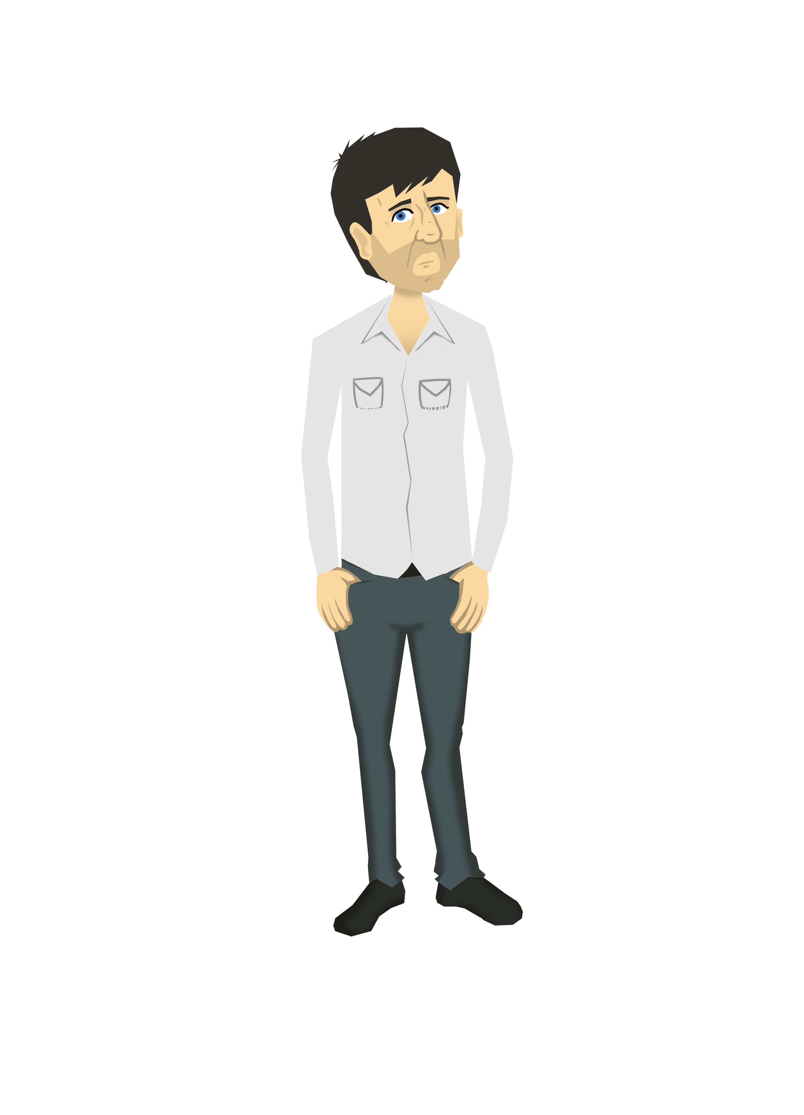 41 man grey shirt 3